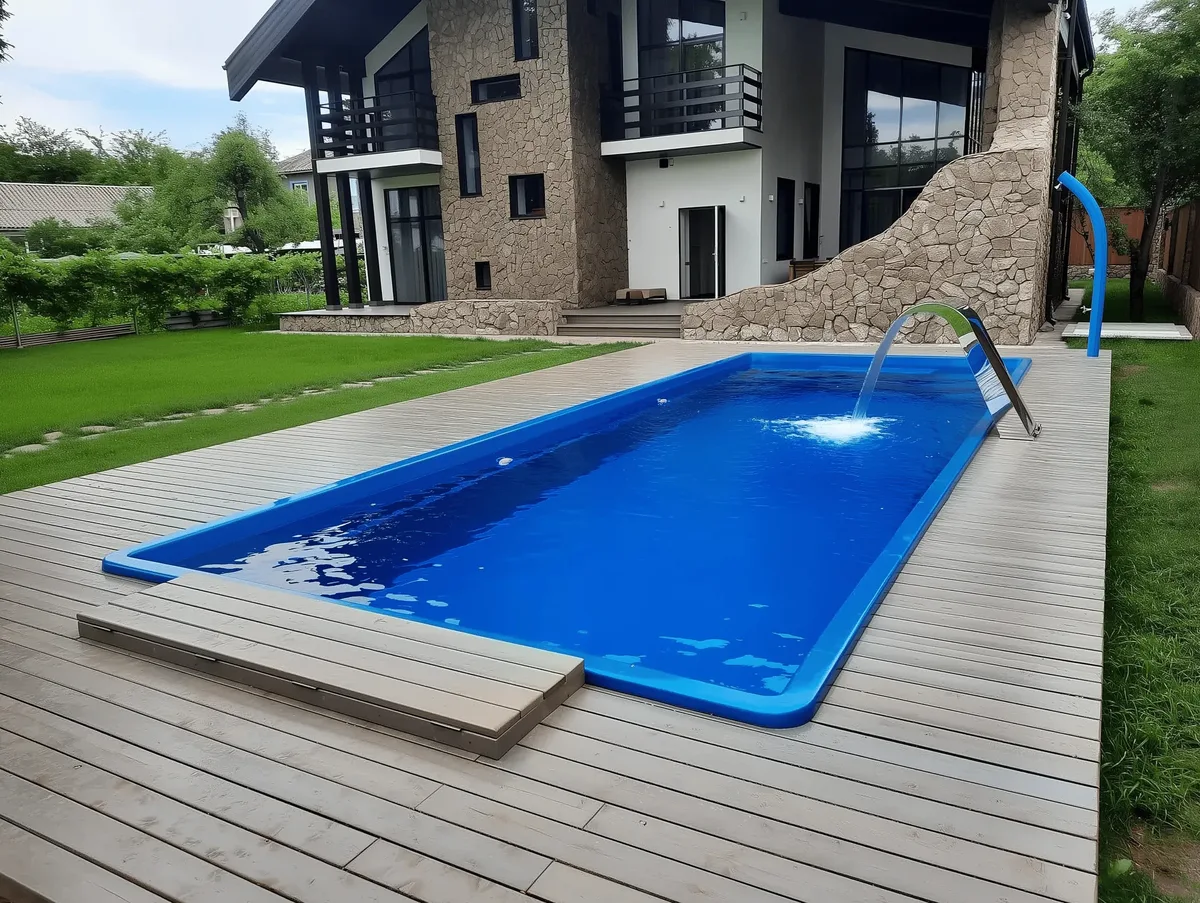 Композитный бассейн Laguna 9 — вид сверху в Усинске