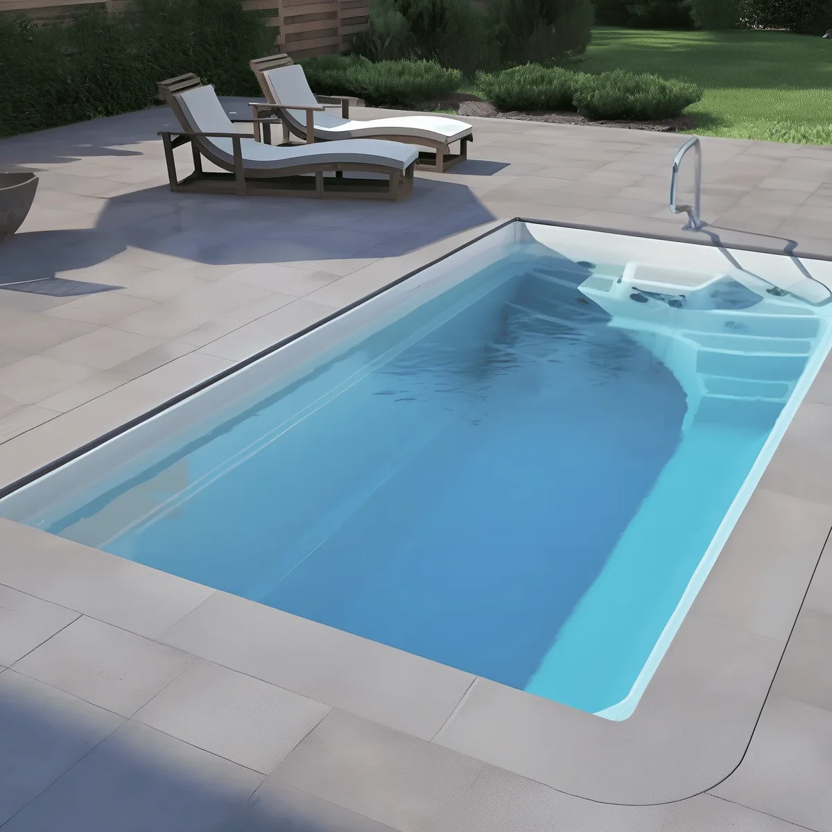 Композитный бассейн Laguna 5 — вид сверху в Усинске